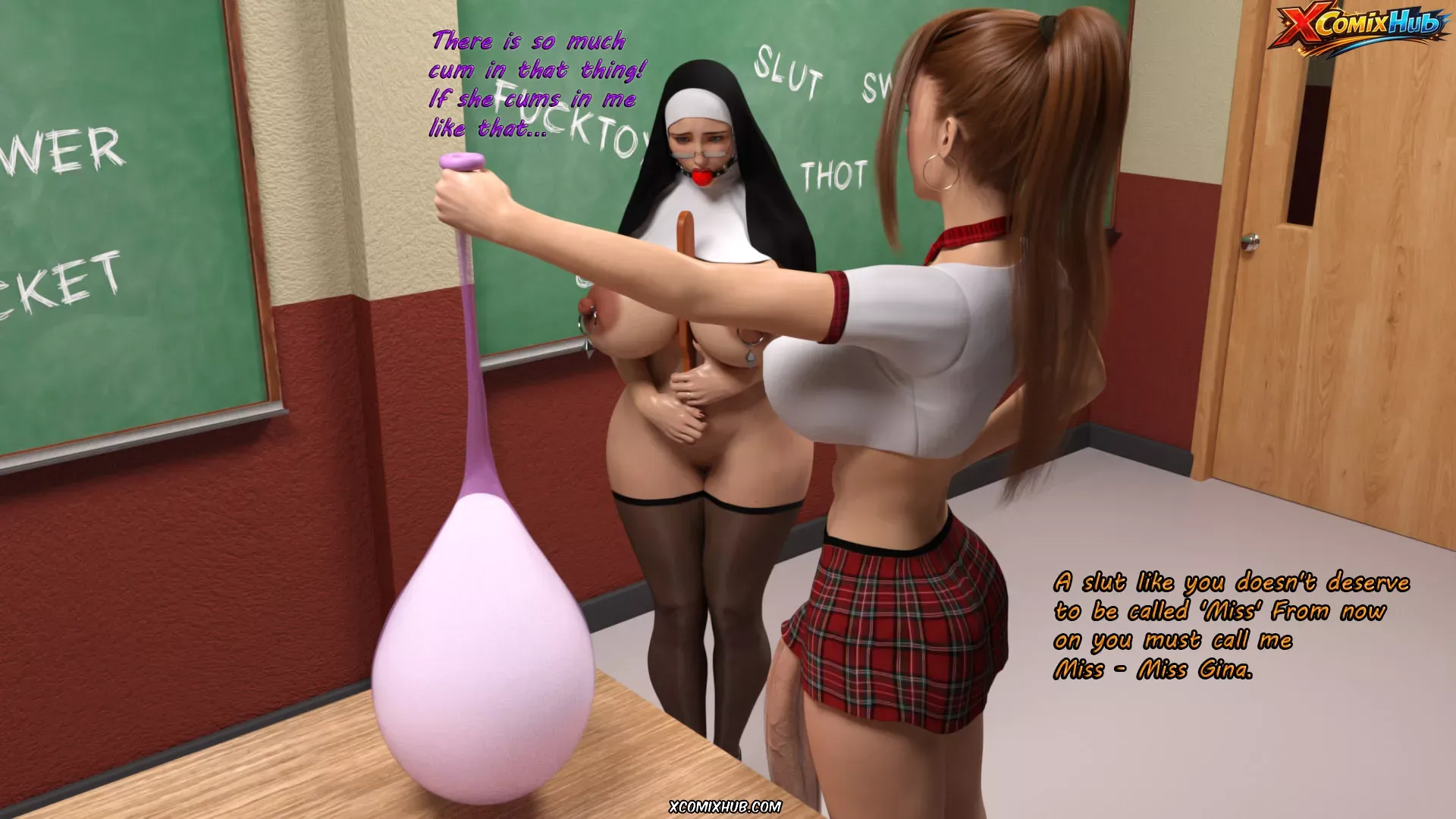 Nun And Schoolgirl Serge3dx 033 Comic Page 33